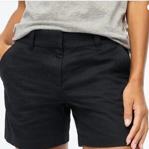 J. Crew Womens Black 5" classic chino short, Size 4